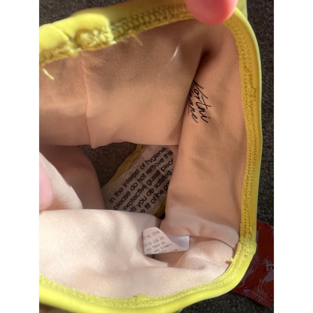 NEW Kortni Jeane‎ Yellow Swim Bottoms 12/18 Months